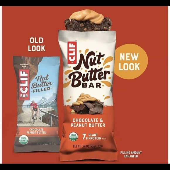 1 box CLIF Nut Butter Filled-Organic Snack Bars- - Picture 2 of 5